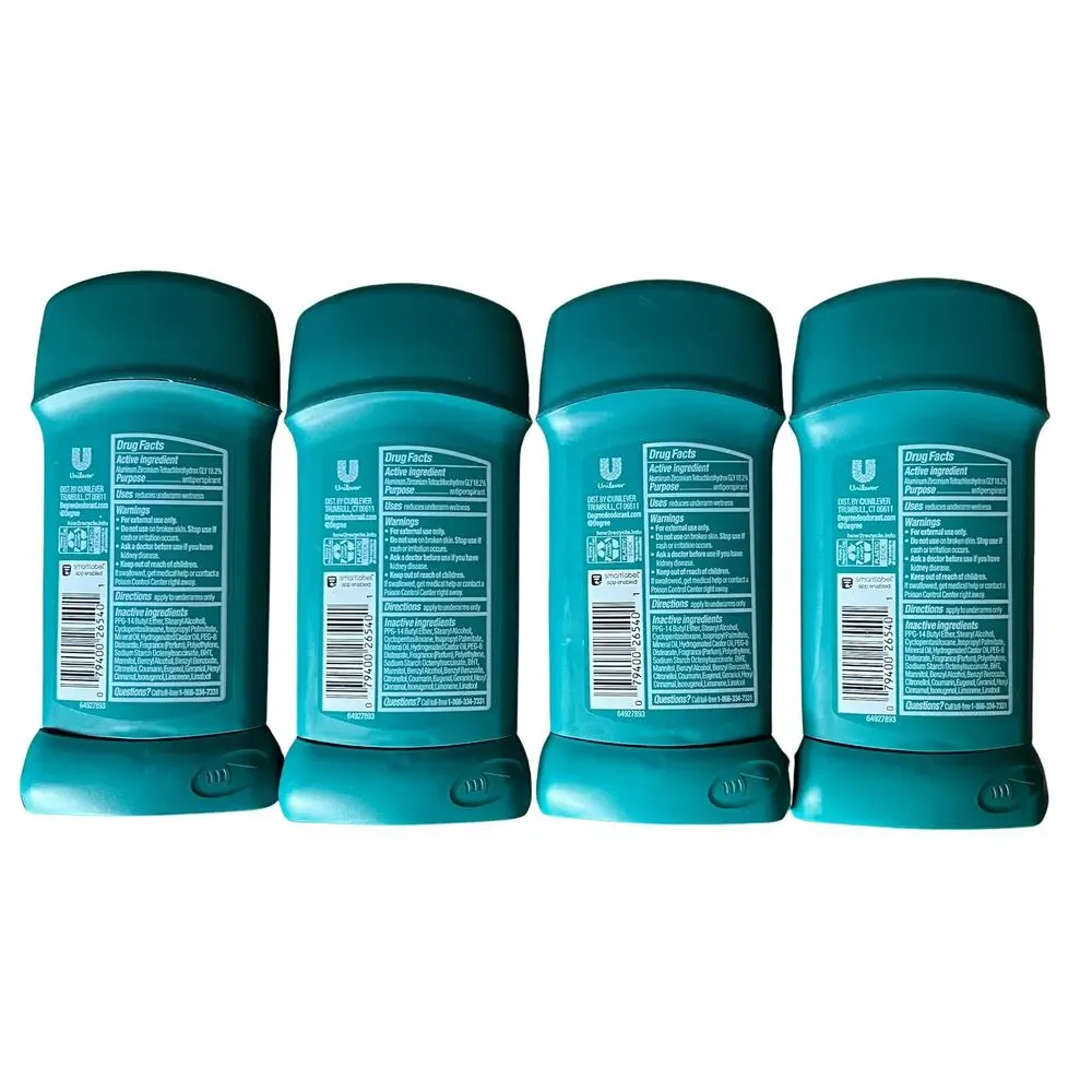 Lot 4 Degree 48H Antiperspirant Deodorant Stick Cool Rush 2.7 oz
