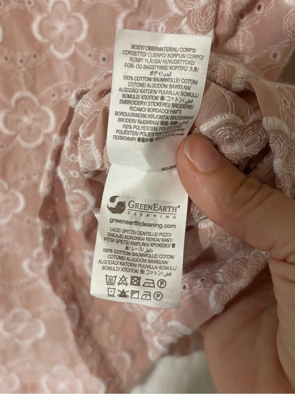 Boden broderie pink
