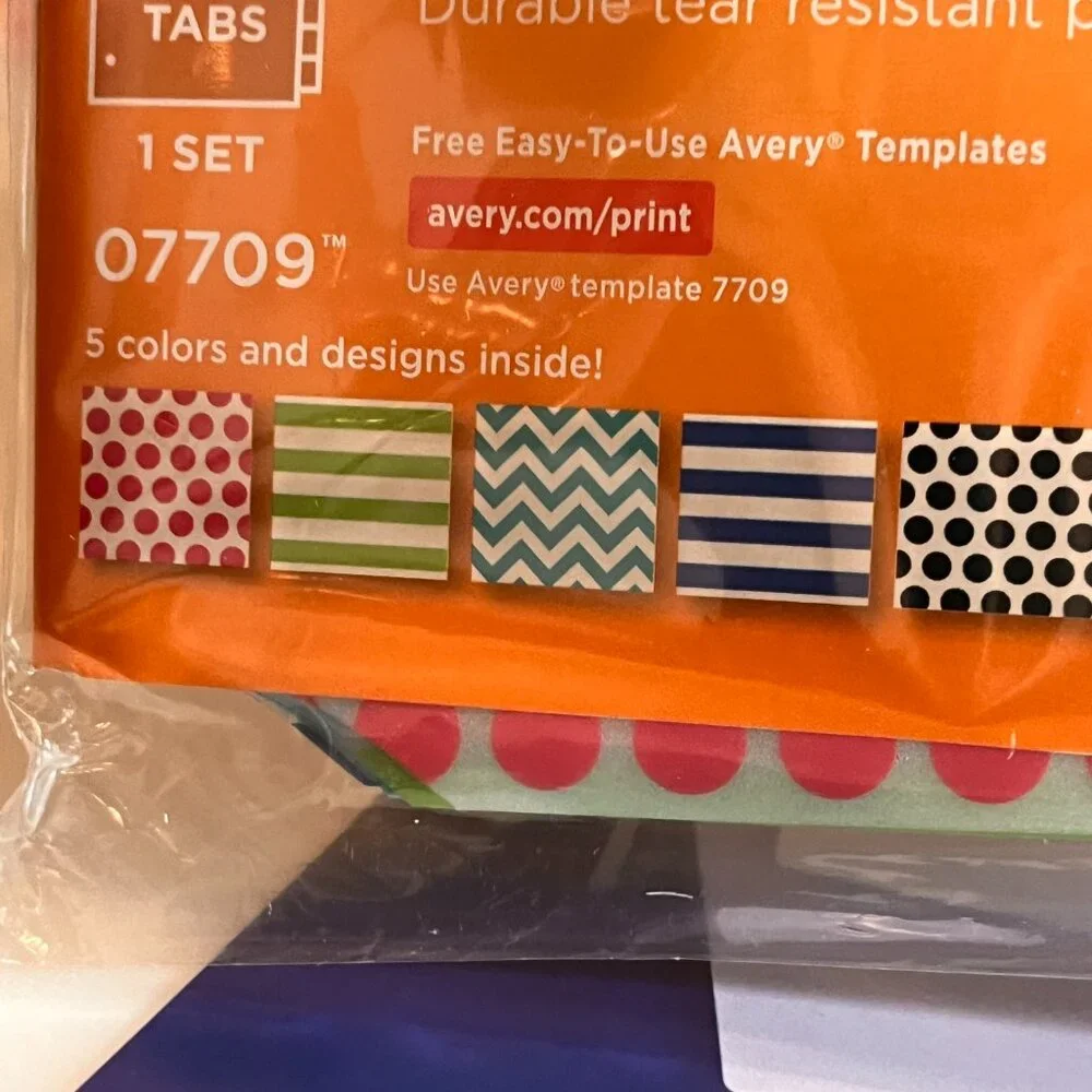 Avery big tab