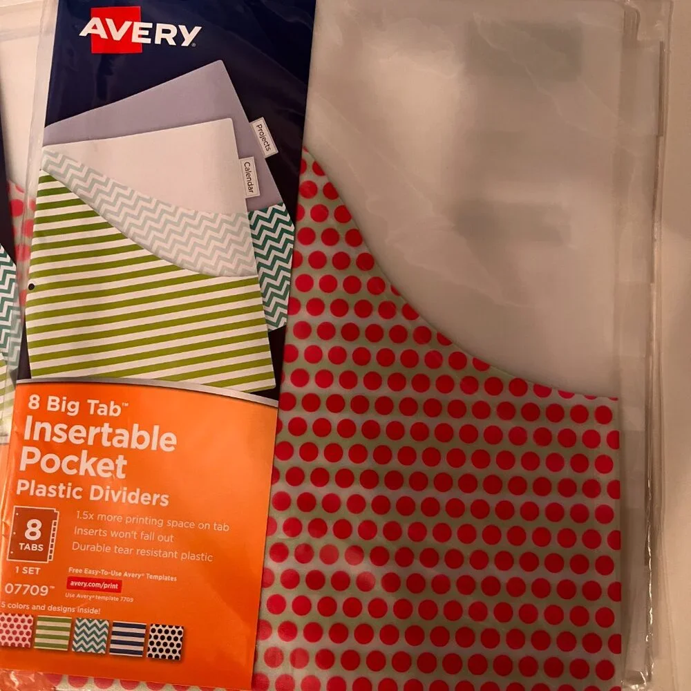 Avery big tab