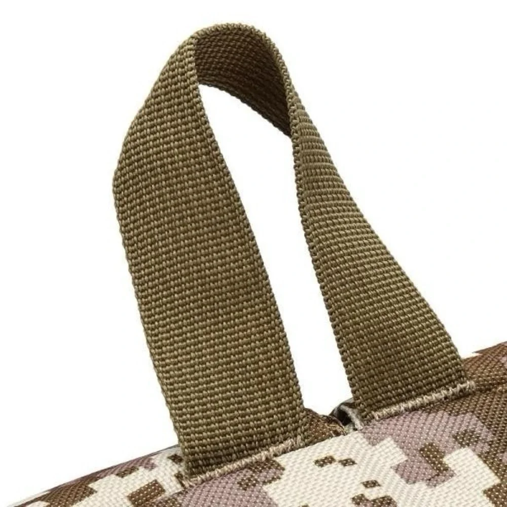 Brown Digital Camouflage Water Resistant School Backpack with 3 Compartments New