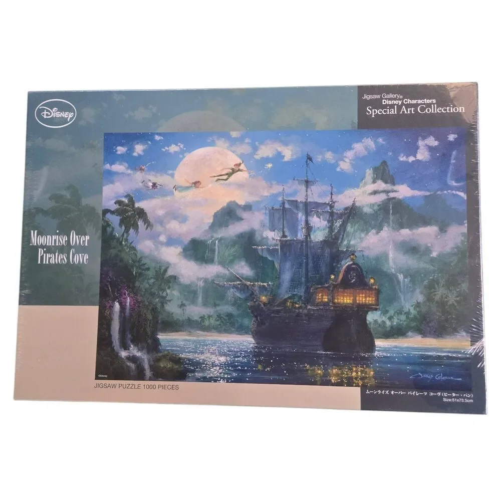 Disney Special Art Collection Moonrise Over Pirates Cove 1000 Pcs Jigsaw Puzzle