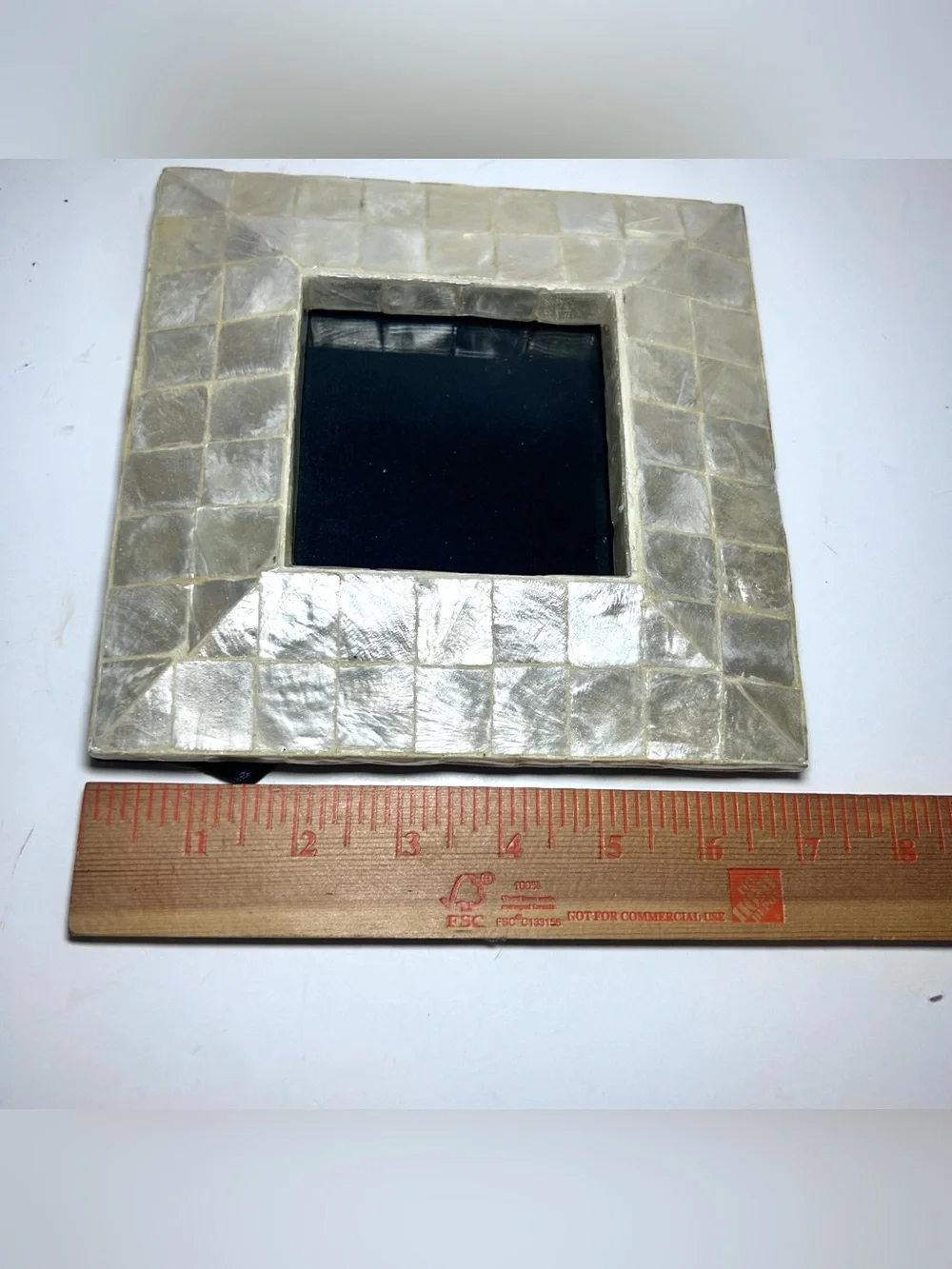 Nicole Miller Home Mother of Pearl 7”X7” Photo Frame