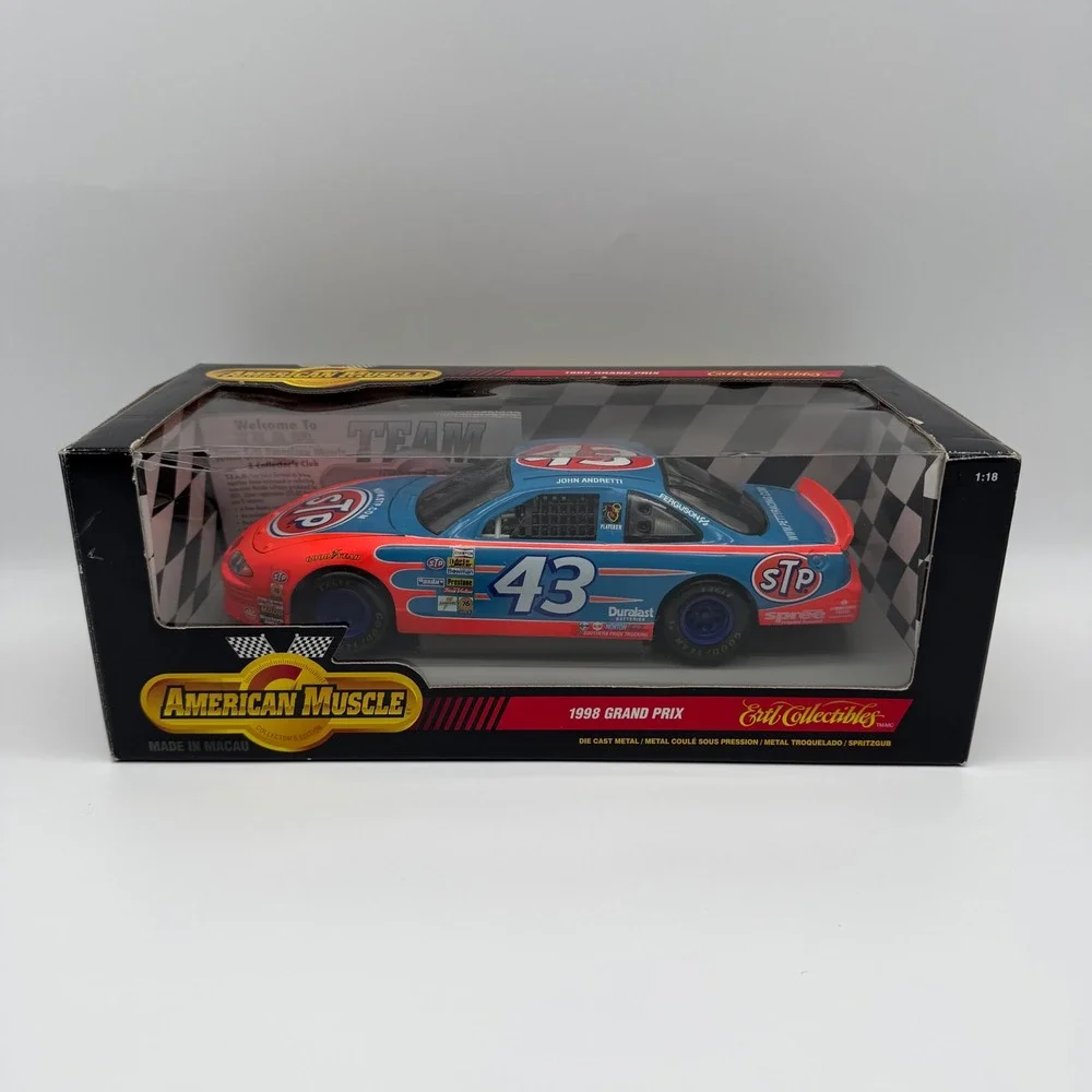 Vintage 1998 ERTL American Muscle #43 John Andretti STP Pontiac Grand Prix 1/18