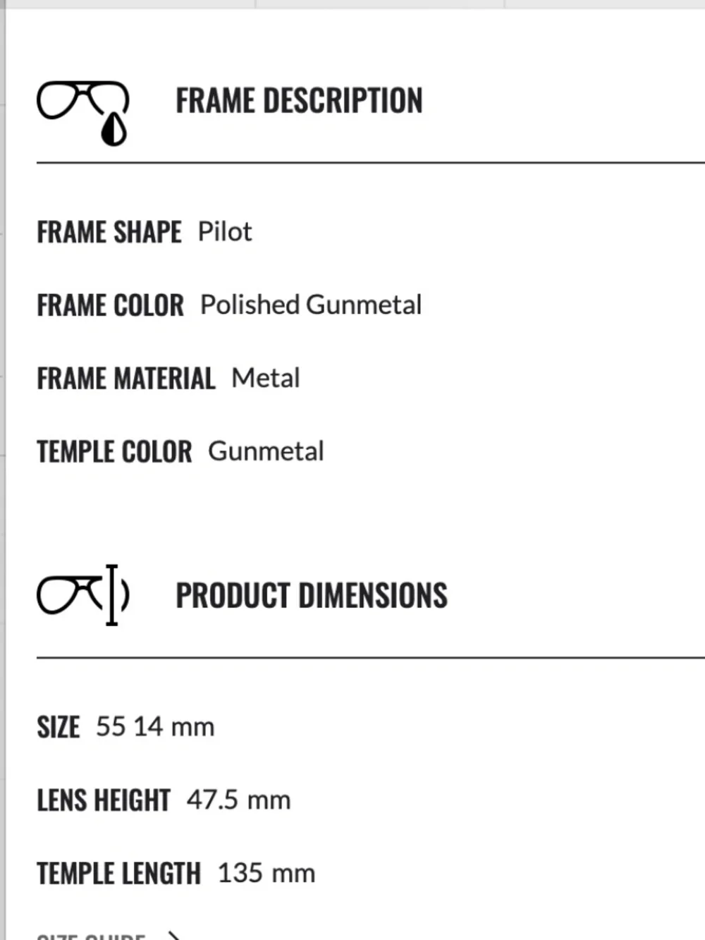Ray-Ban details •	brand