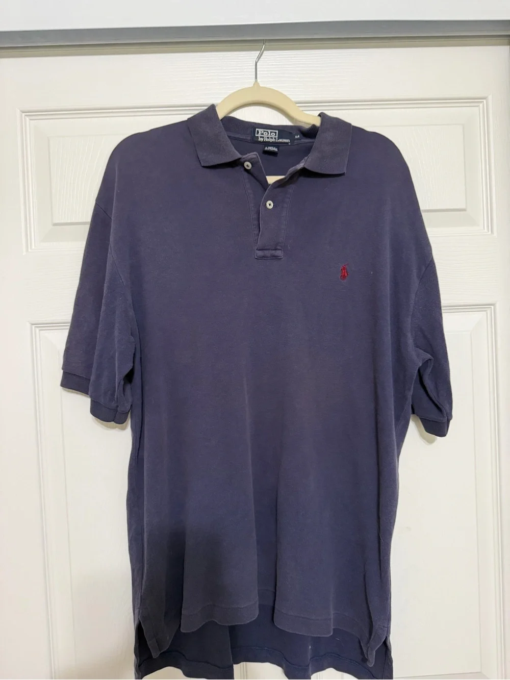 Polo by Ralph Lauren Men's Navy Polo with Red Pony