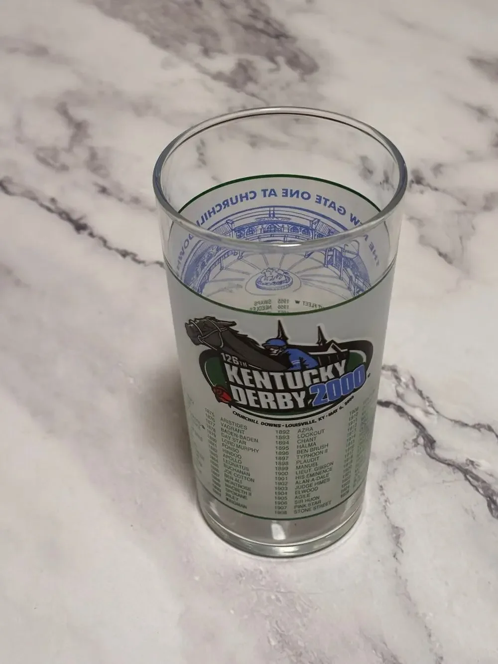 2000 Kentucky Derby Official 126 Churchill Downs Vintage Julep Glass Louisville
