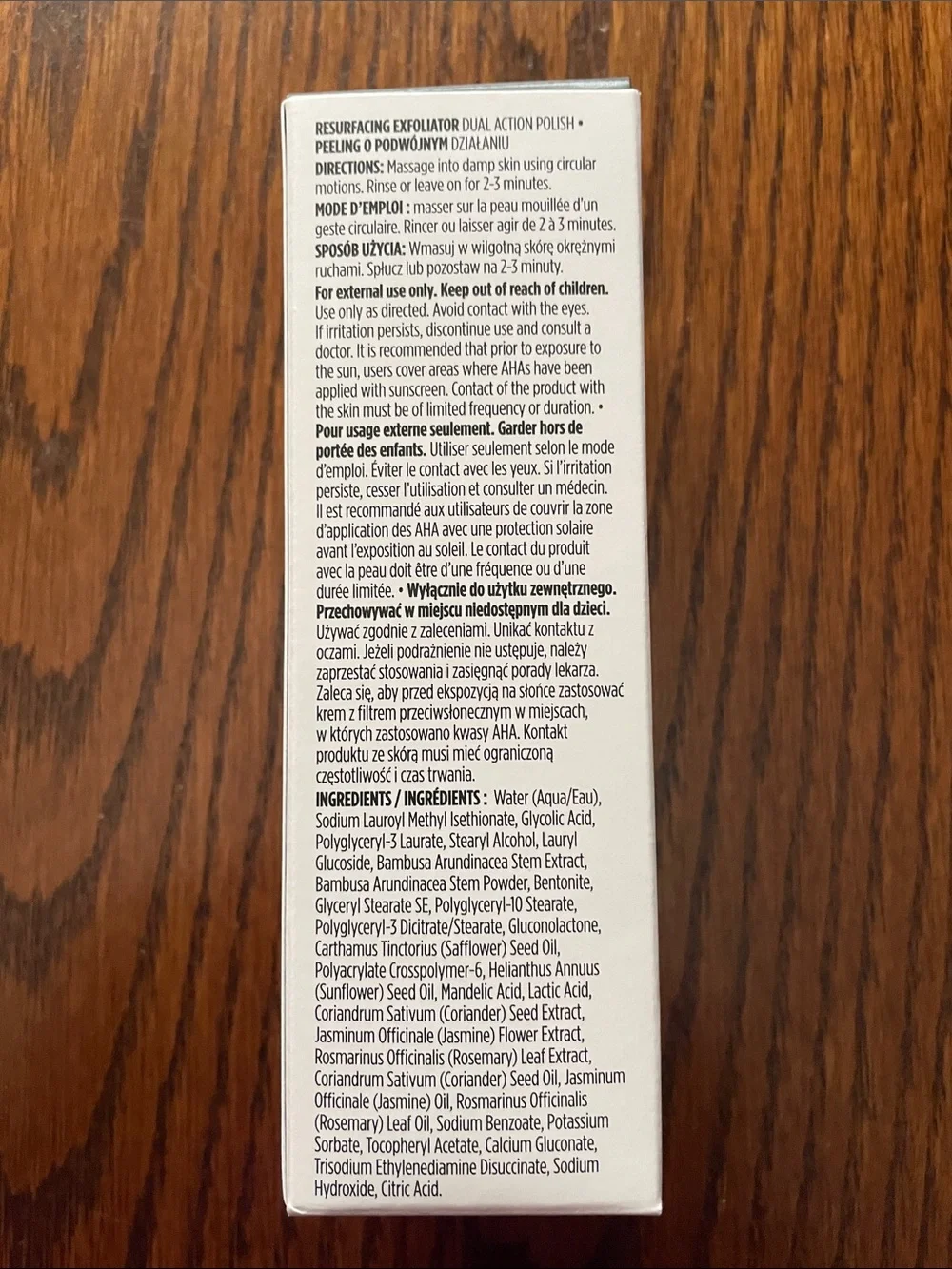 Arbonne exfoliating facial