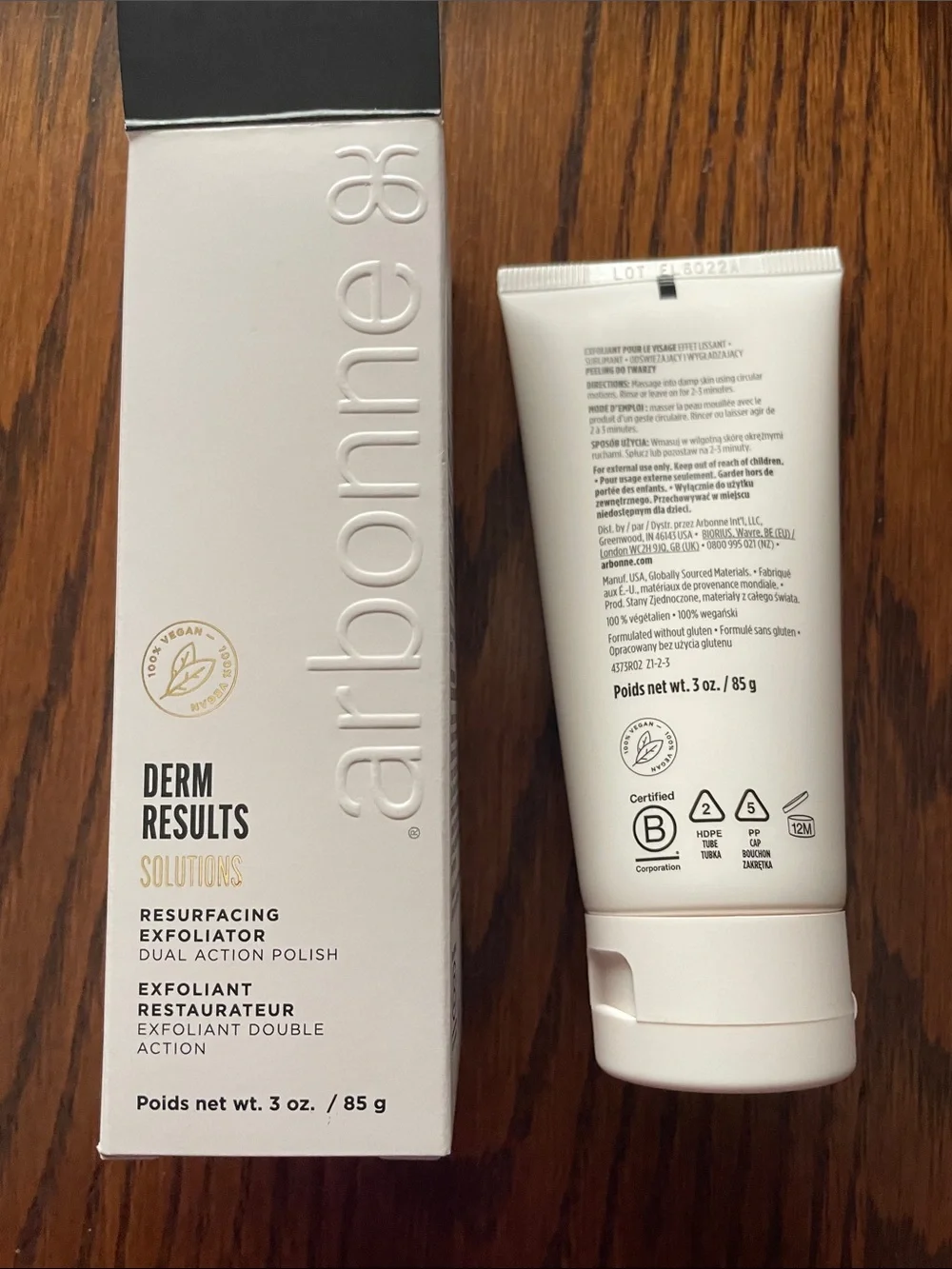Arbonne exfoliating facial