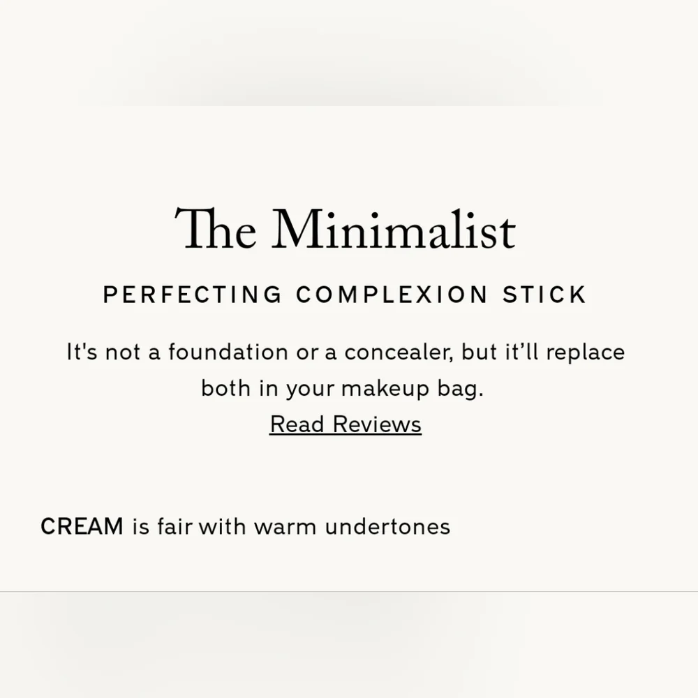 Merit minimalist perfecting