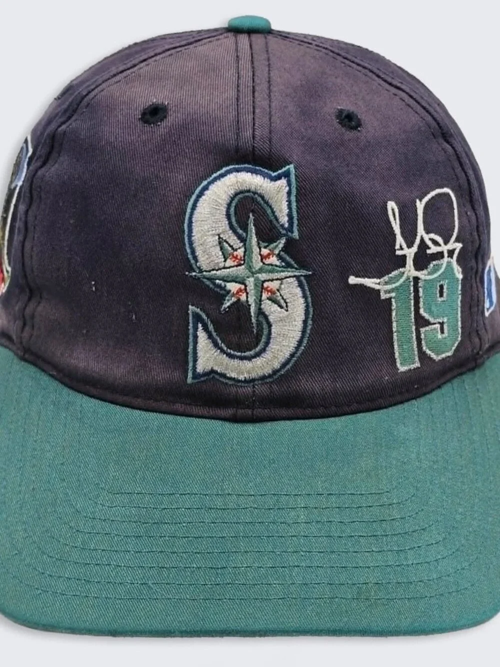 Seattle Mariners Vintage 90s Jay Buhner Twins Snapback Hat