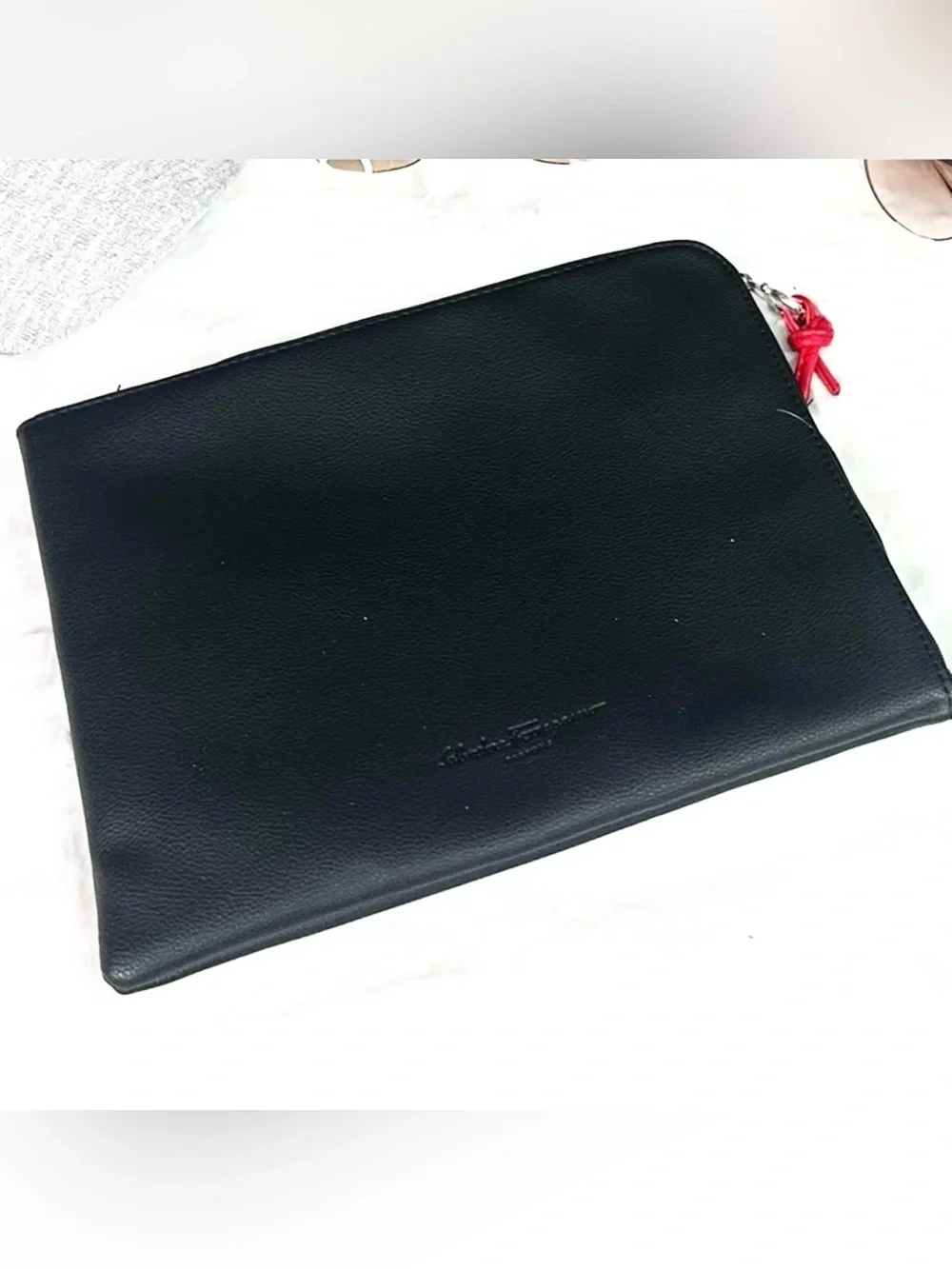 *SALVATORE FERRAGAMO* NWOT Perfume Alitalia Airlines Magnifica Zip Cosmetic Case