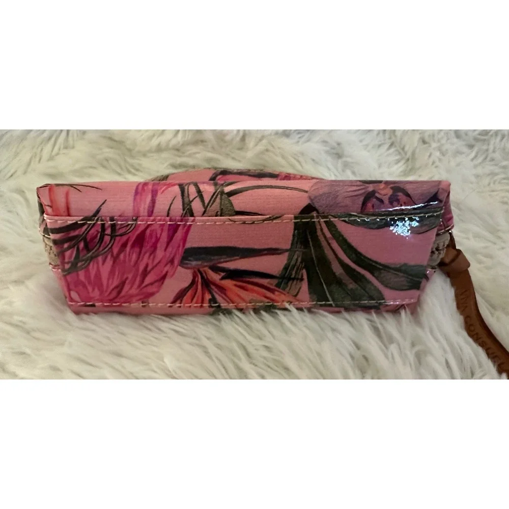 Consuela Brynn Flamingo Cosmetic Toiletry Makeup Bag Case Pouch Rare‎ HTF