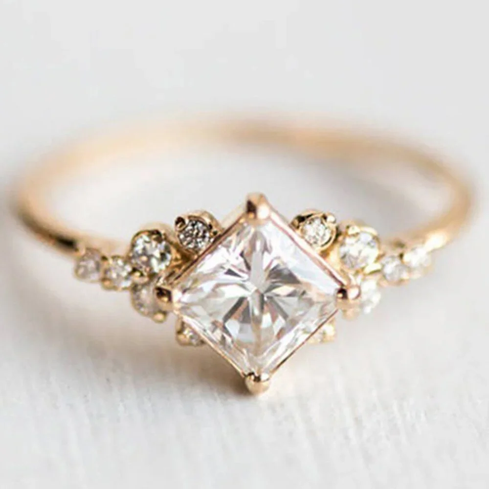 ❤️14K GOLD stone cubic