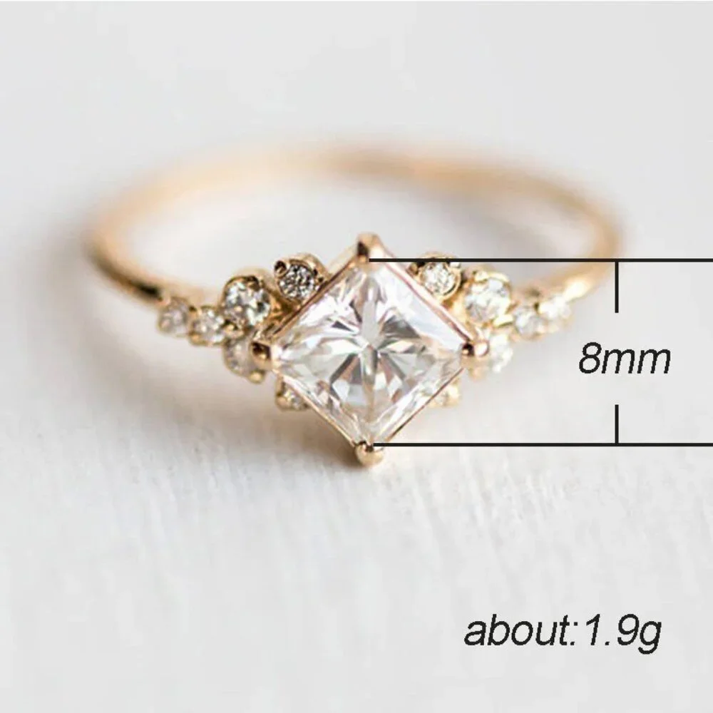 ❤️14K GOLD stone cubic