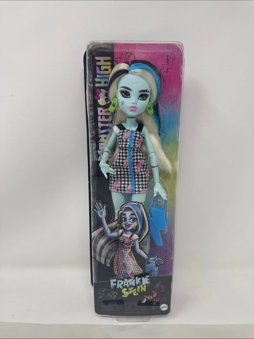 MATTEL MONSTER HIGH FRANKIE STEIN DOLL FIGURINE FIGURE PURSE