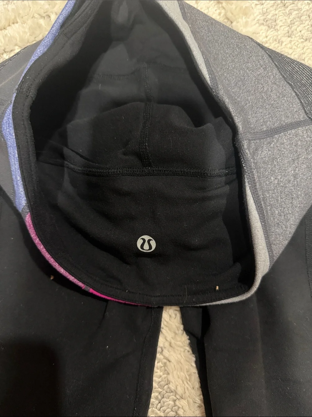 lululemon athletica black cropped