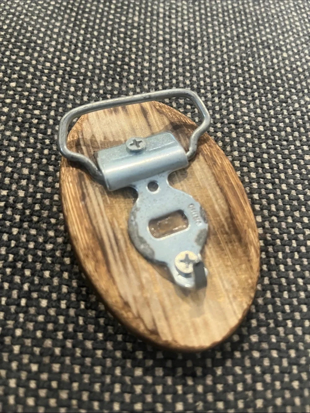 Tan/Brown Oval Belt Buckle from PR