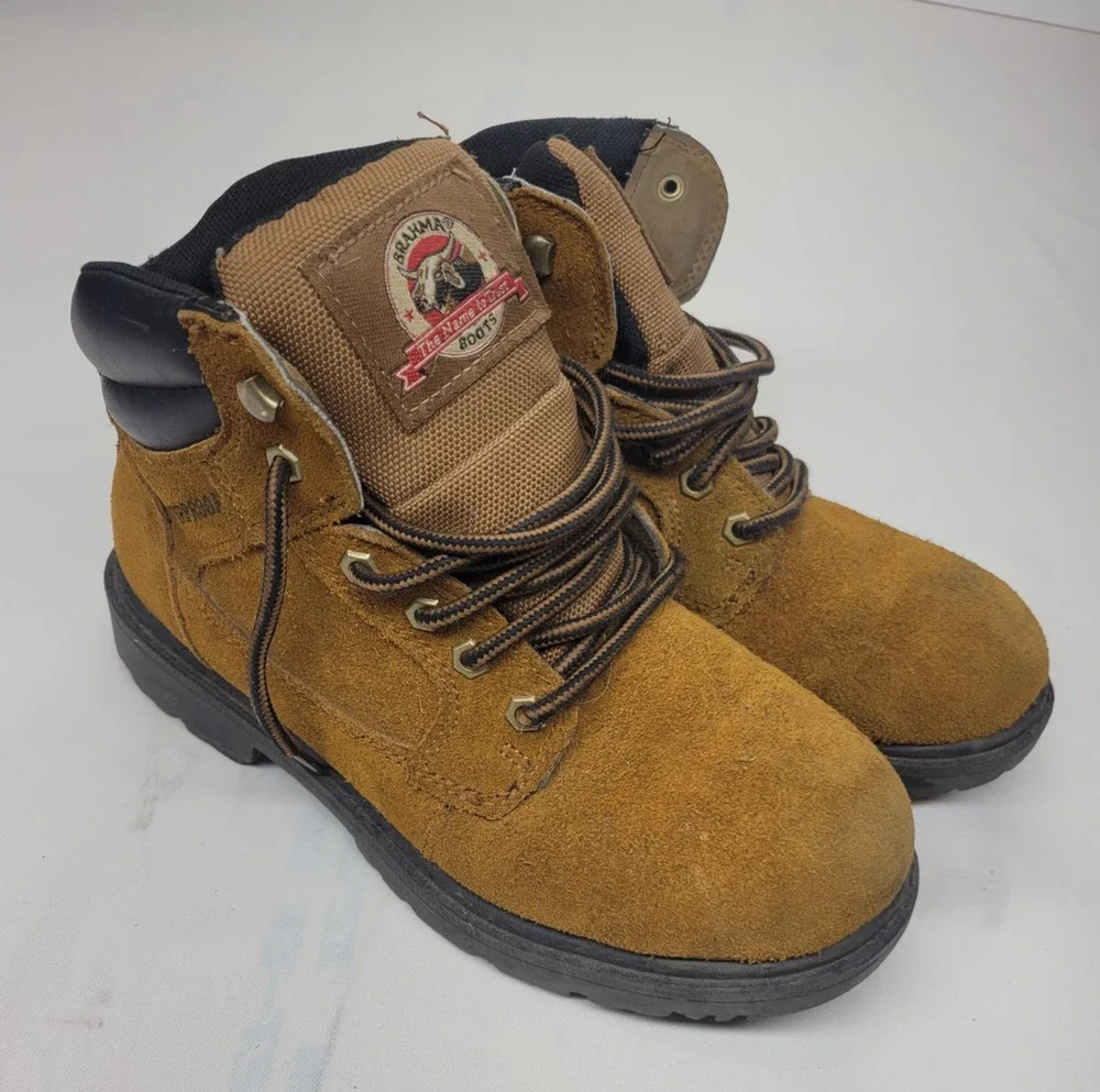 Brahma Bravo Men's Size 7.5 W Work Boot Leather Waterproof Brown MNBR0544411