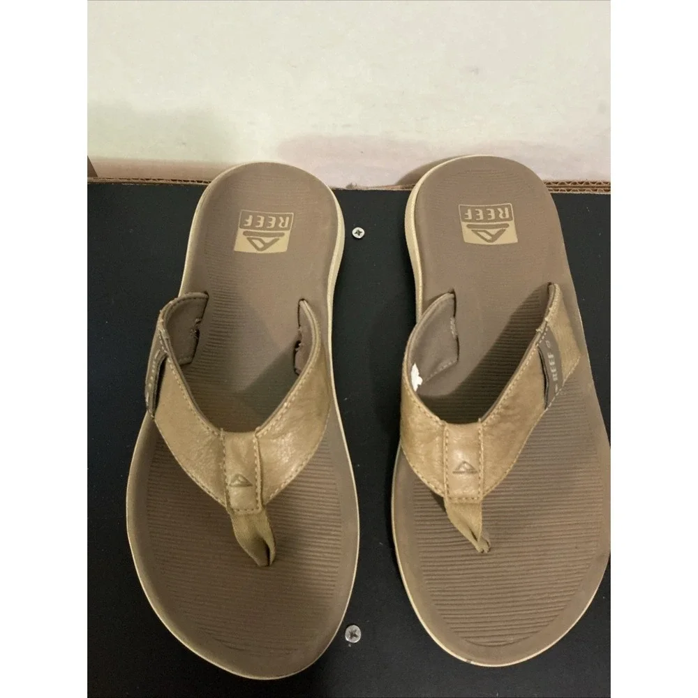 Reef Santa Ana Men's Flip-Flop Sandals - Tan Size 8