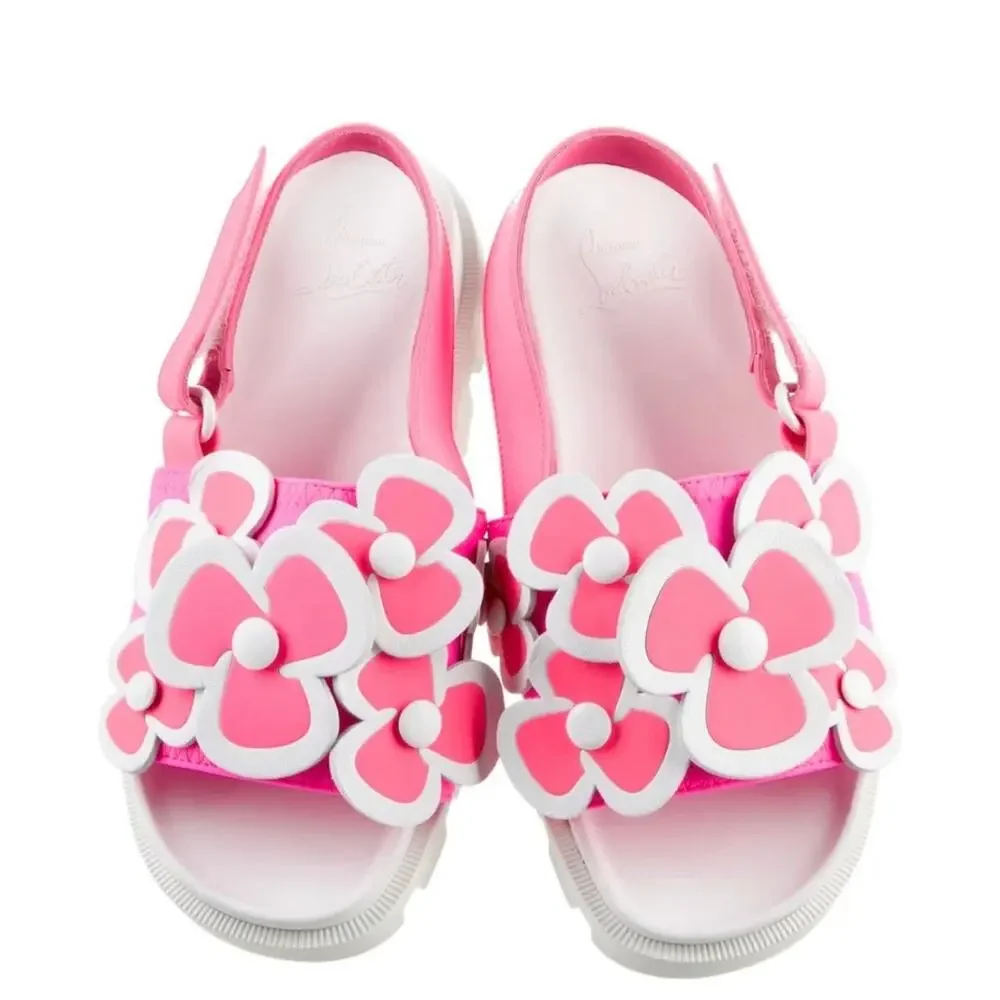 Christian louboutin kids floral euro  euro 34 (US size 3)