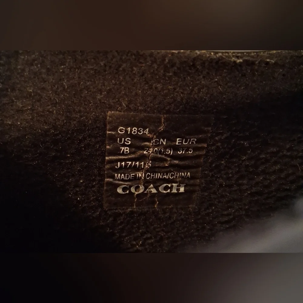 Coach nearly unworn