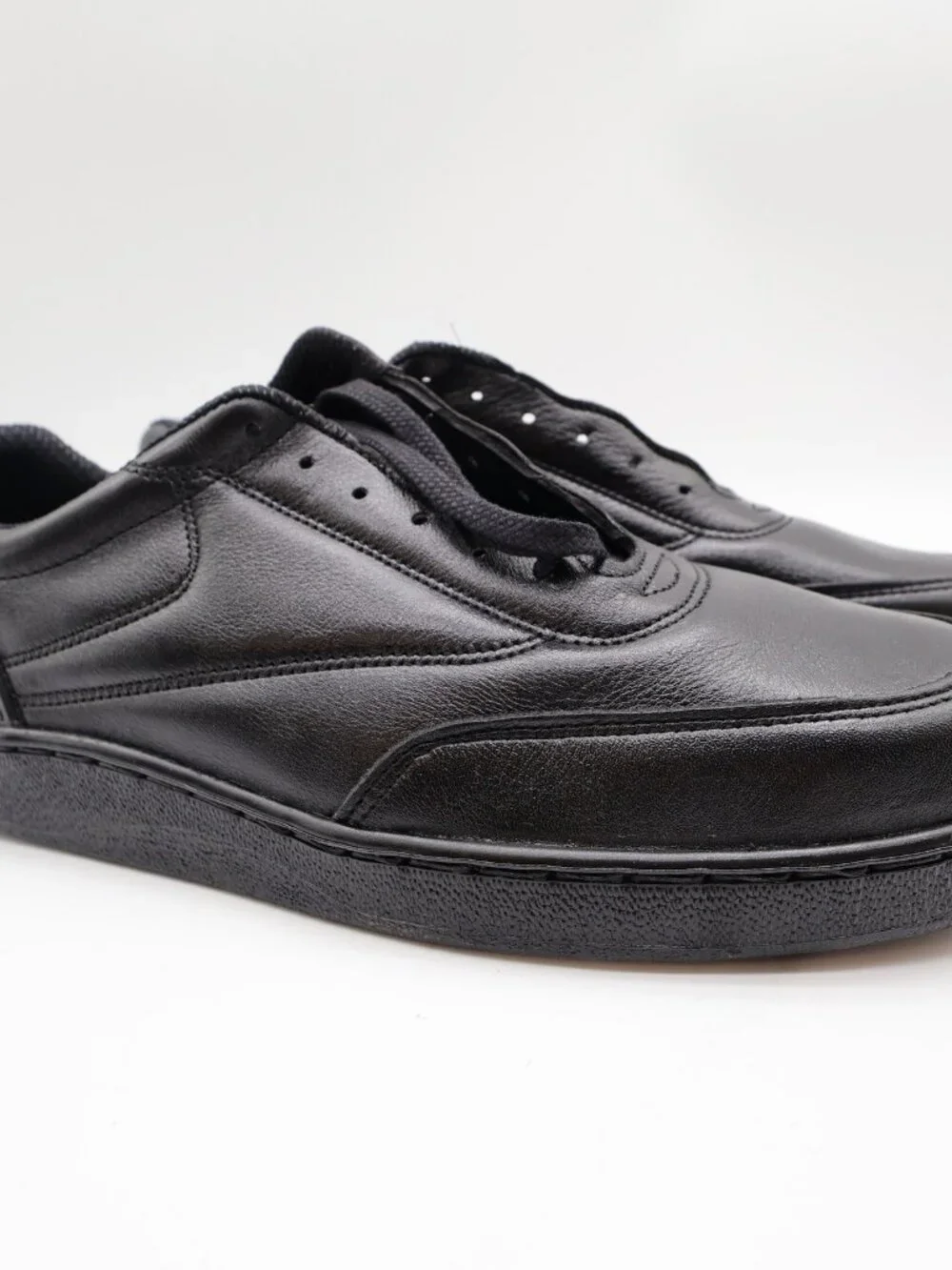 Thorogood Postal Oxford Shoes 9.5 Black Leather USA Made NOS 834-6333