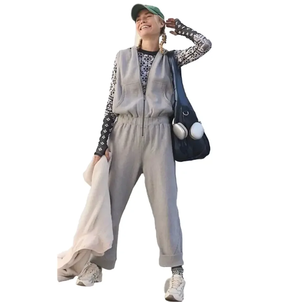 FREE PEOPLE MOVEMENT Set Go Onesie (grey)