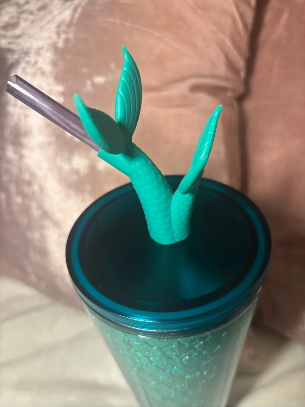 Starbucks iridescent teal