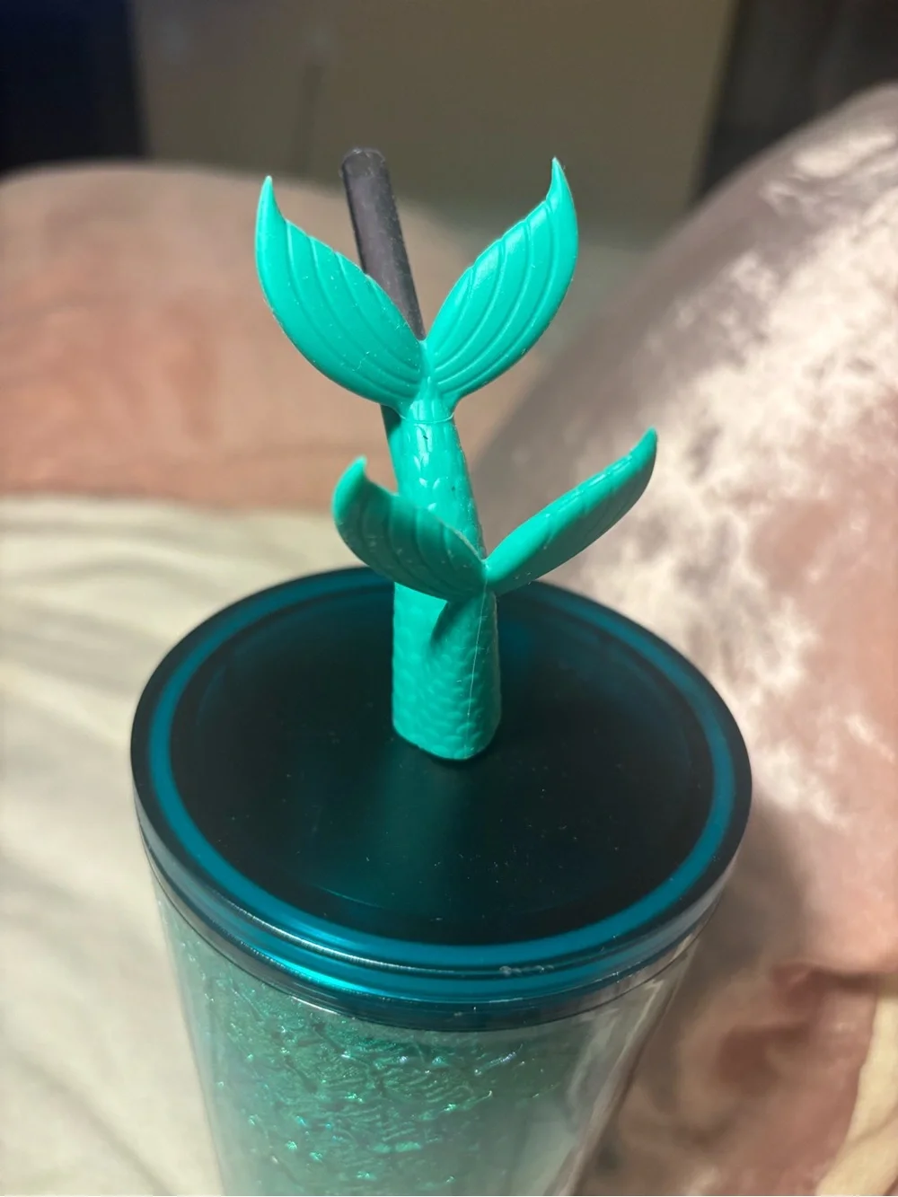 Starbucks iridescent teal
