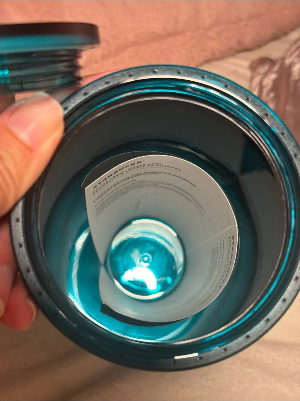 Starbucks iridescent teal