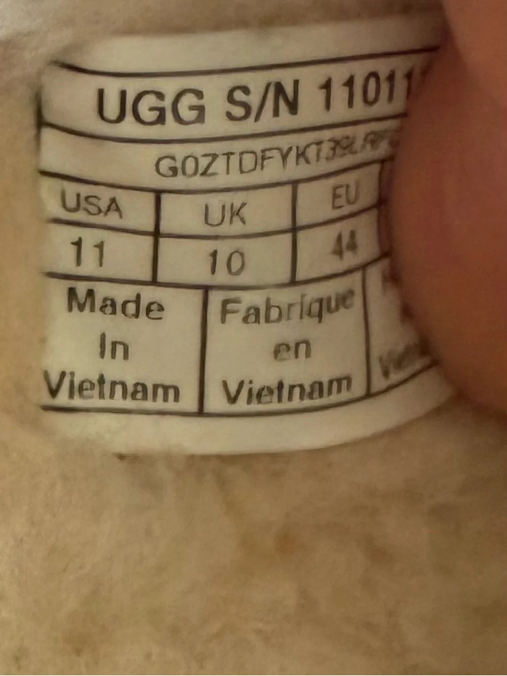 UGG Ascot Men's Gray Shearling-Lined Slip-On Slippers Sz 11