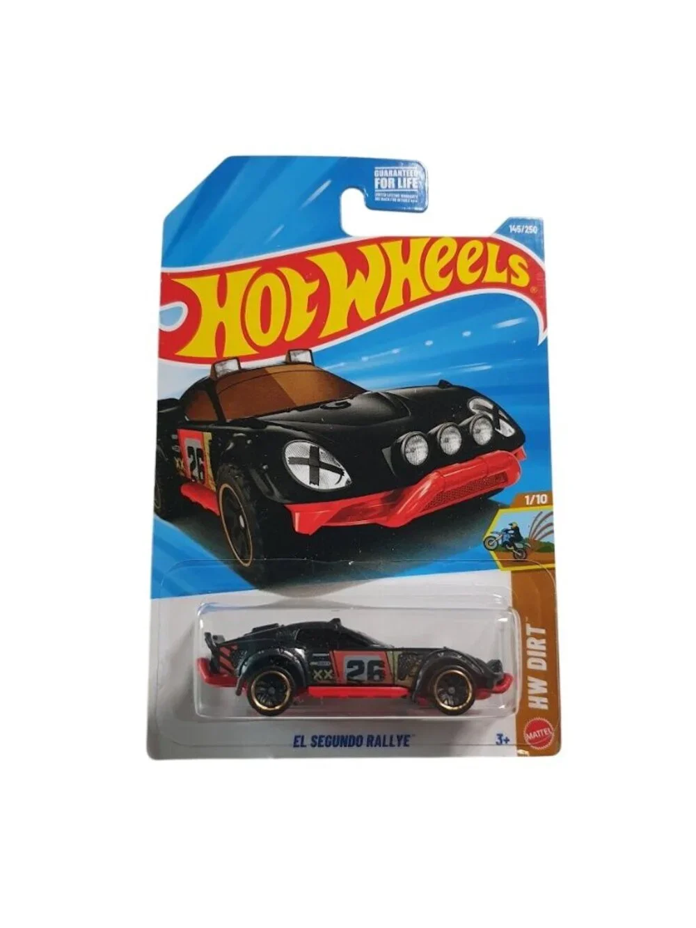 Hot Wheels HW Dirt El Segundo Rallye Black Red Rally Car Toy Race 145/250 Mattel