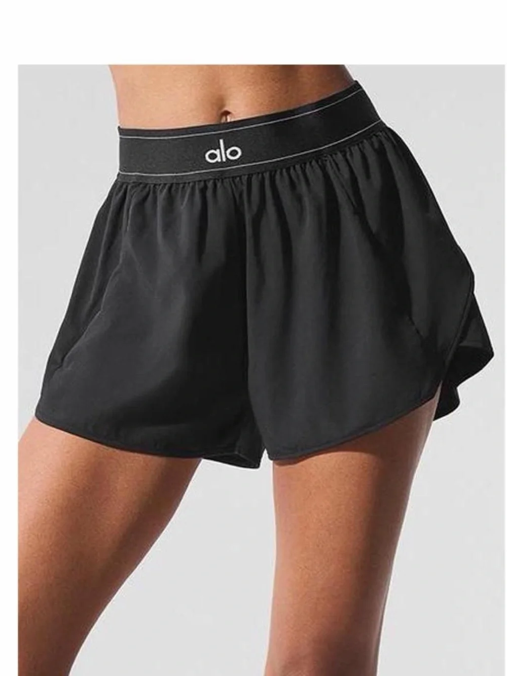ALO Yoga Black Match Point Short  — Size M