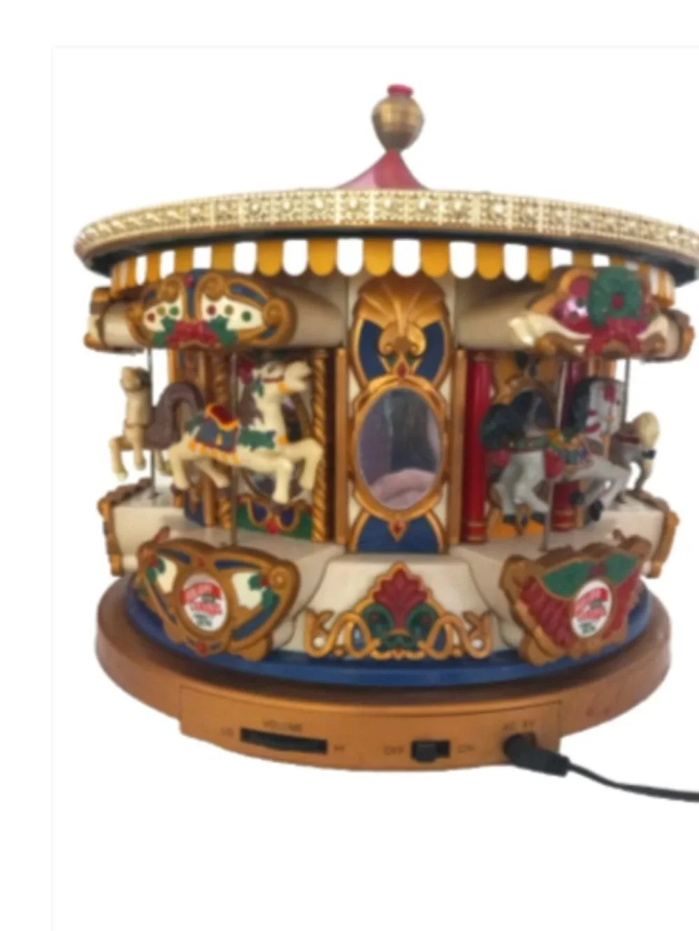 Mr Christmas 1994 Carousel Merry Go Round Animated Musical Lights Tested Works
