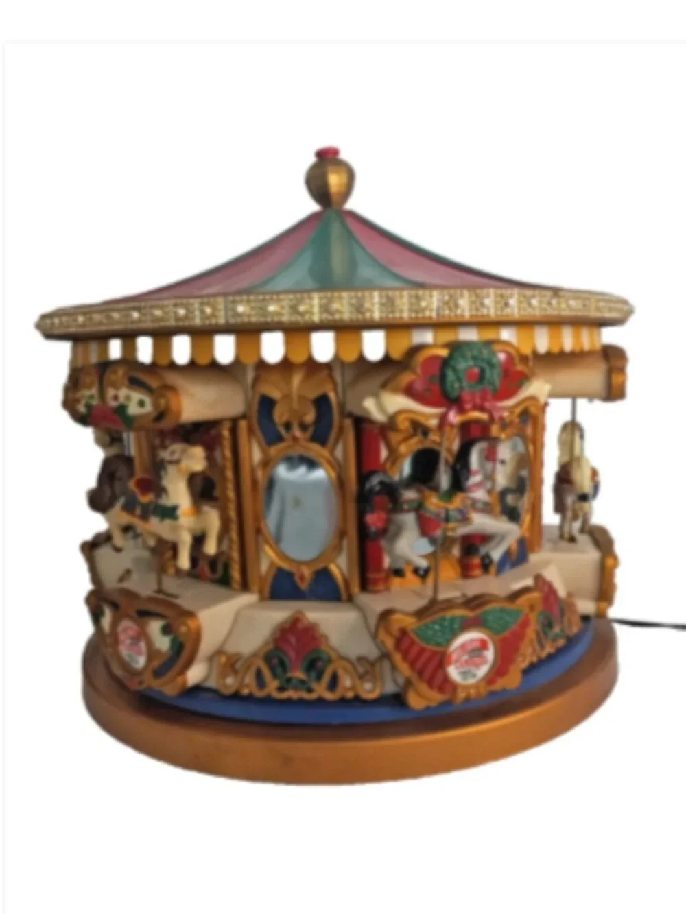 Mr Christmas 1994 Carousel Merry Go Round Animated Musical Lights Tested Works