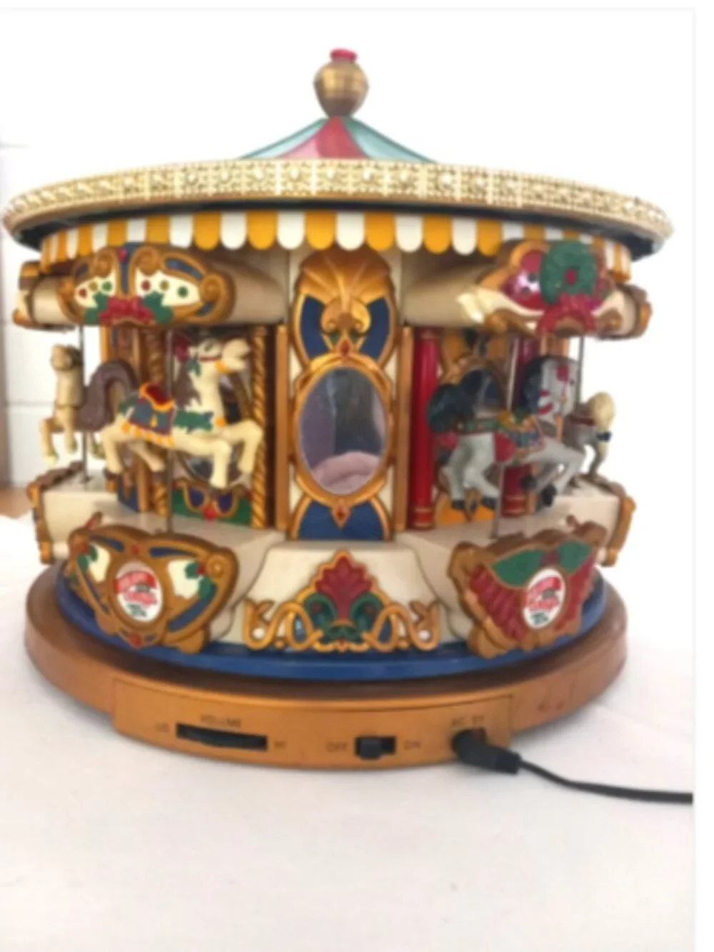 Mr Christmas 1994 Carousel Merry Go Round Animated Musical Lights Tested Works