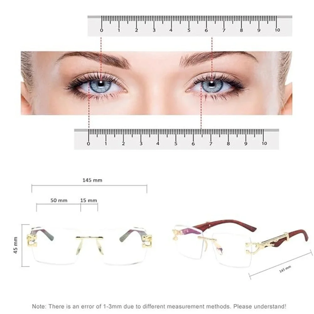 Unbranded rimless rectangular