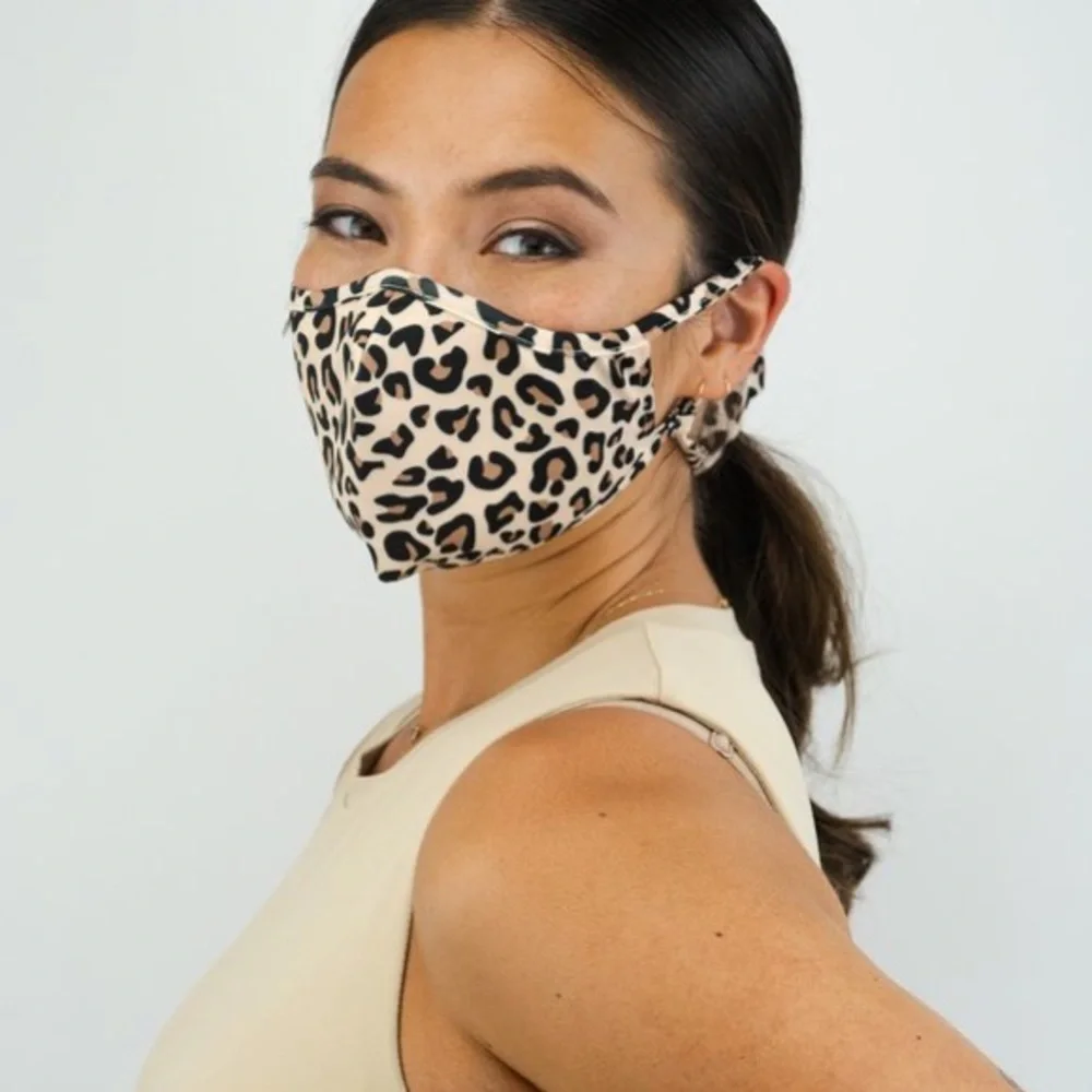Dew Edit Kitty Kitty Leopard Face Mask Adult Small