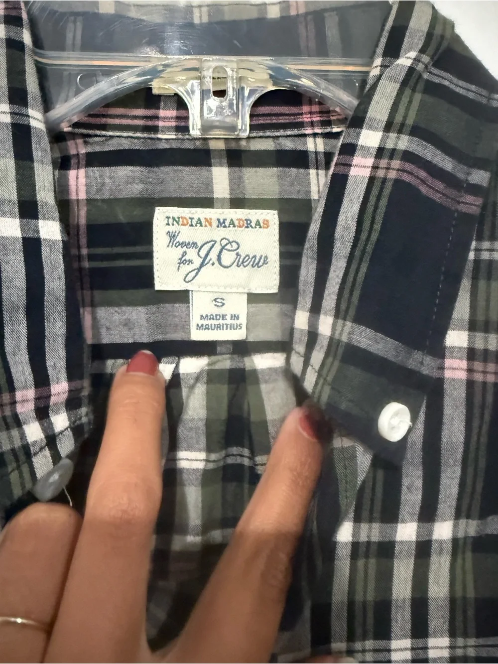 J. Crew indian madras