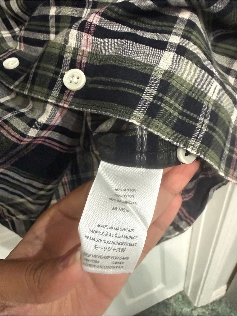 J. Crew indian madras