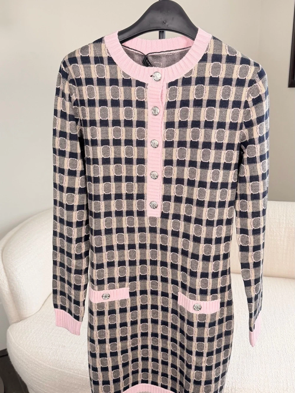 CHANEL Cashmere Shift Dress – 21B Collection (Pre-Fall 2021)