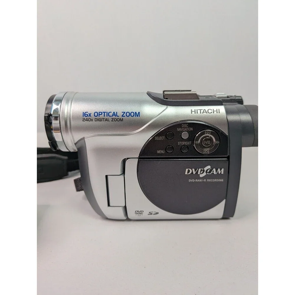 Hitachi DZ-MV730A DVD Camcorder With SD Card Slot Charger Battery Directions
