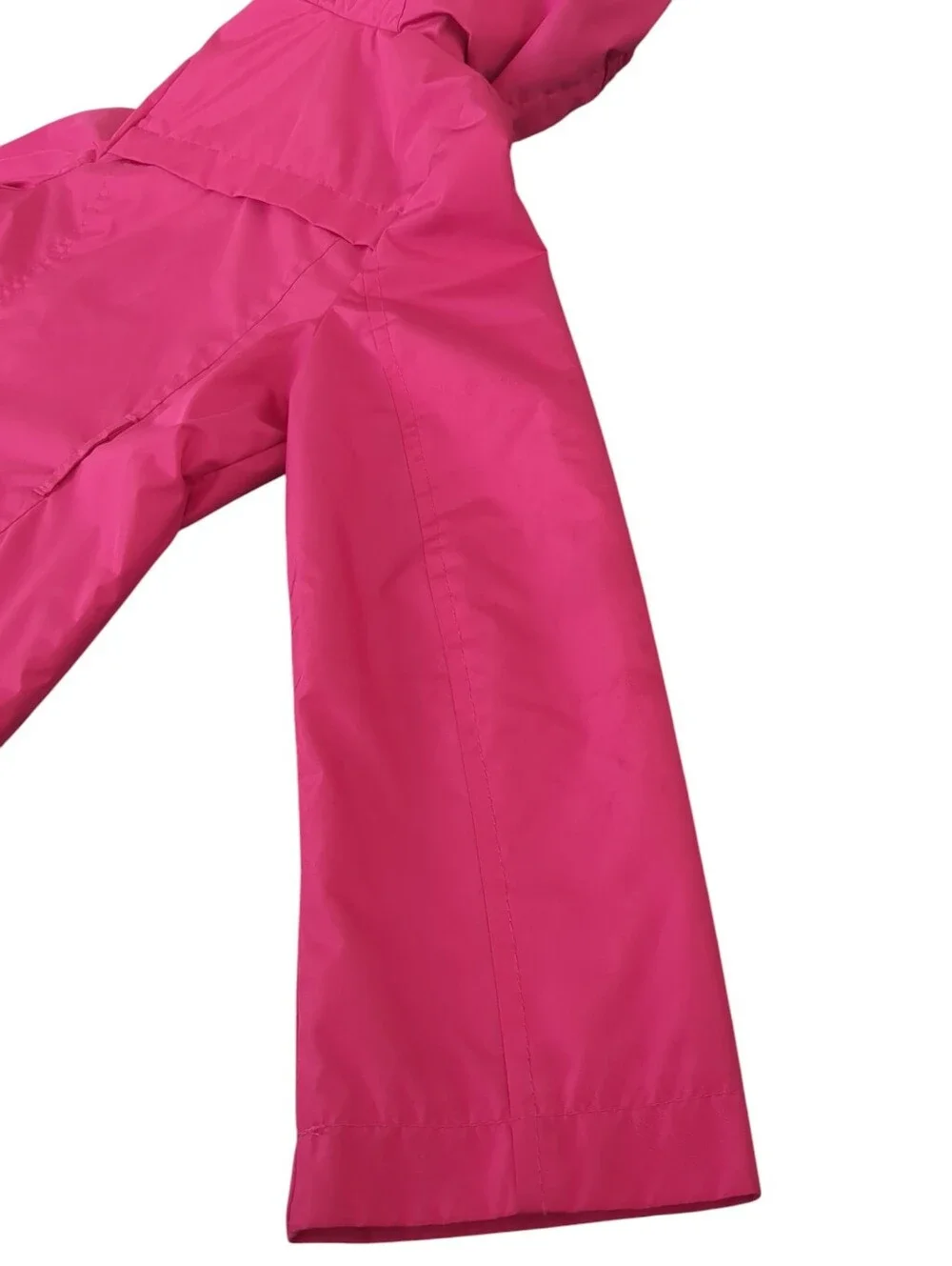 London Fog Girls Vibrant Pink Hooded Button Front Rain Jacket Size S/7/8