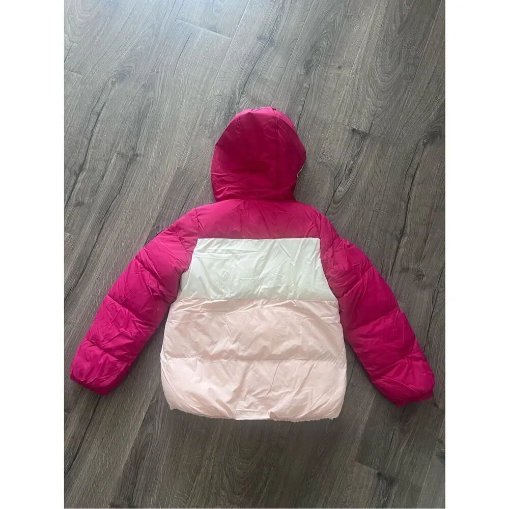 Reebok Girls Reversible Colorblock Puffer Jacket, New size 14-16