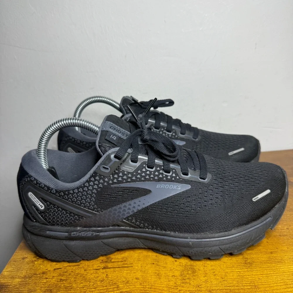 Brooks Ghost 14 Running Shoes Mens Size 7.5 Black 1103691D020