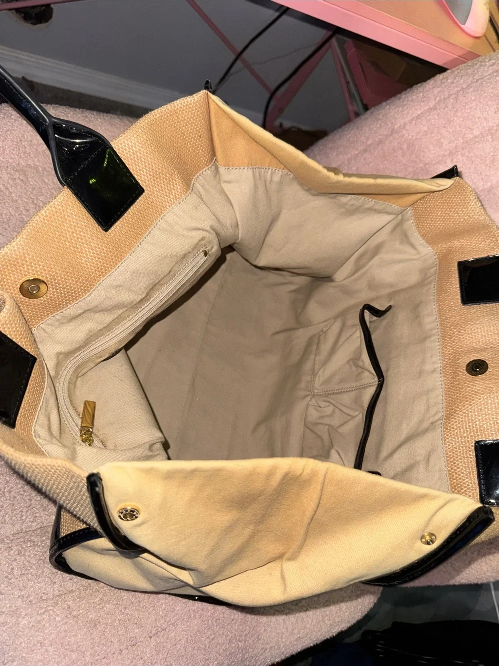 Tory Burch patent shine