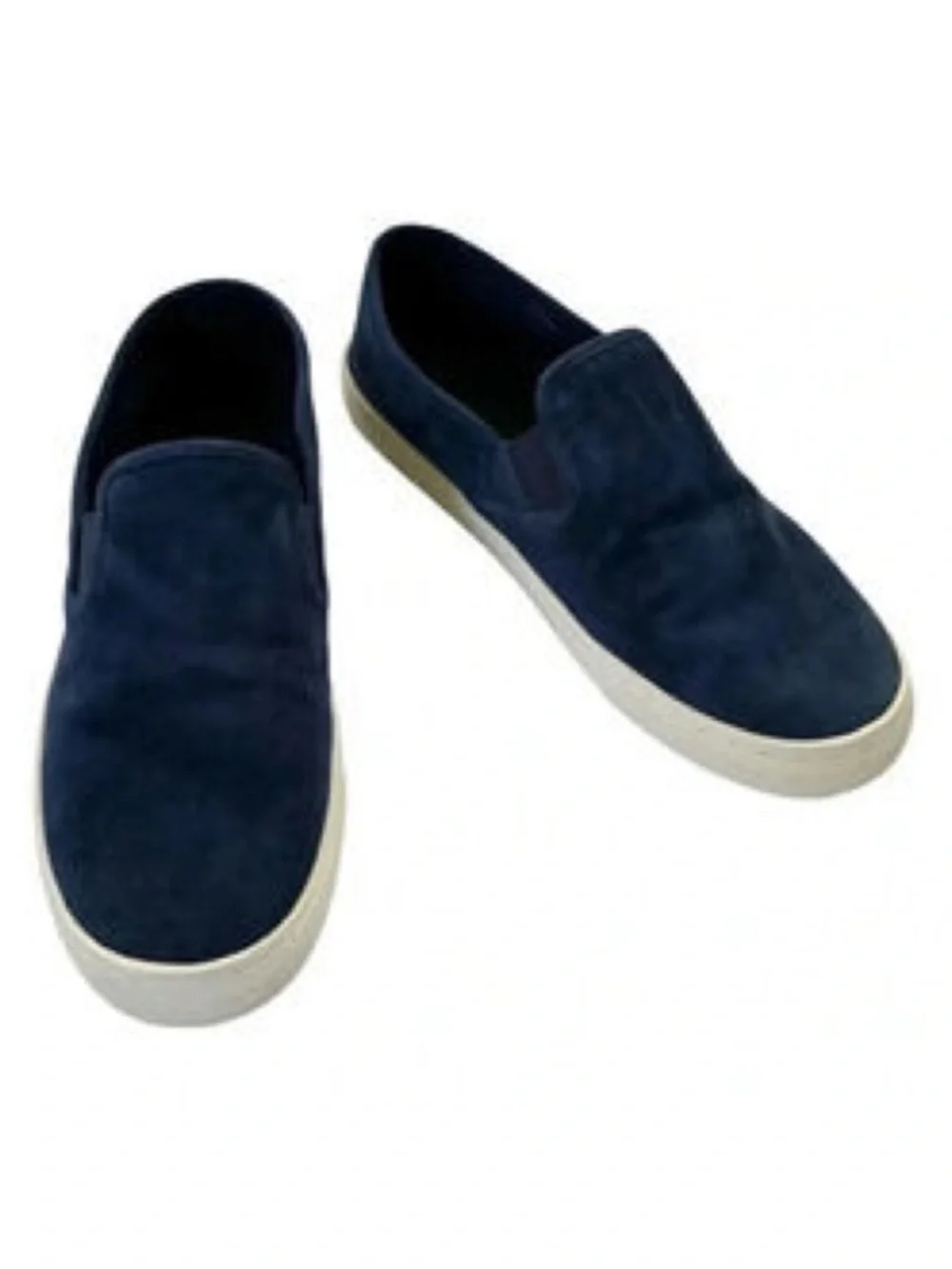 TORY BURCH Max Sneaker Slip-On Navy Blue Suede Leather Size 7.5