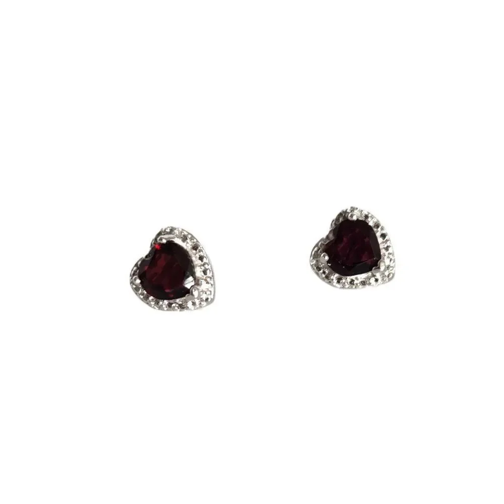 Fashion Jewelry garnet heart