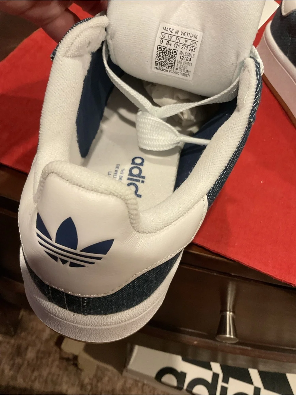 adidas outsole gum denim